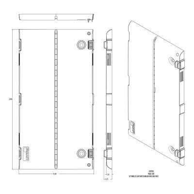 Leviton Vented Plastic Hinged Door (6 Pack), 28-In.